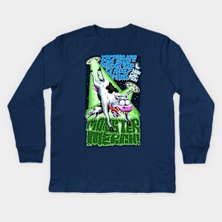 Bring Back Neon Cartoon Monster Merch Kids Long Sleeve T-Shirt